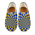 Dartboard Moving Optical Illusion Casual Shoes