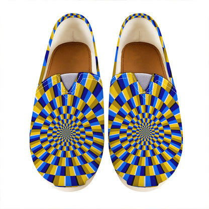 Dartboard Moving Optical Illusion Casual Shoes