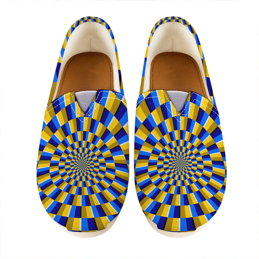 Dartboard Moving Optical Illusion Casual Shoes