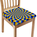 Dartboard Moving Optical Illusion Chair Cushion Cover