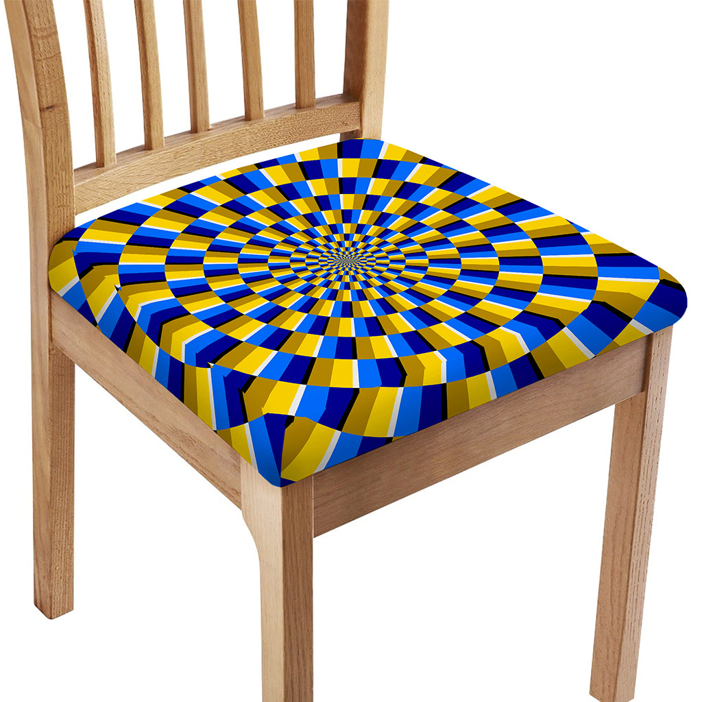 Dartboard Moving Optical Illusion Chair Cushion Cover
