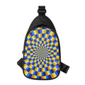 Dartboard Moving Optical Illusion Sling Bag