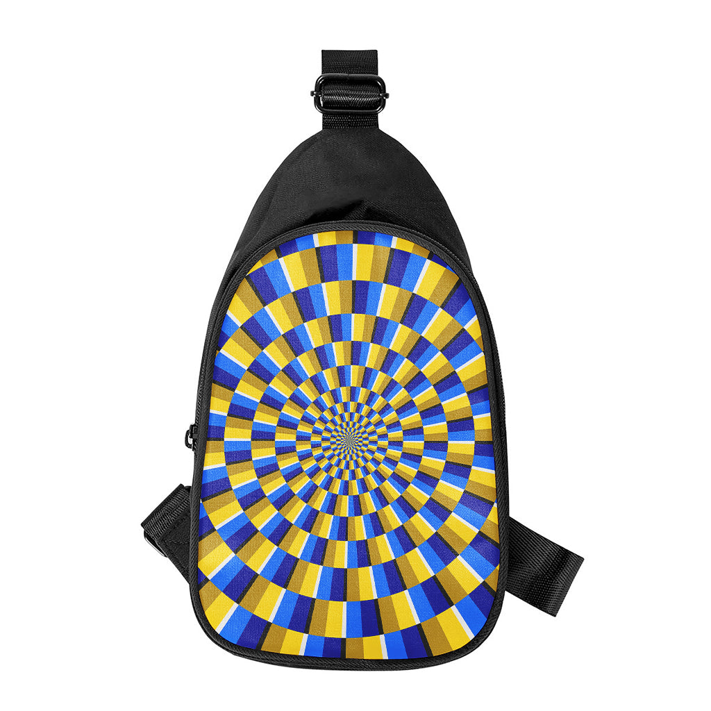 Dartboard Moving Optical Illusion Chest Bag