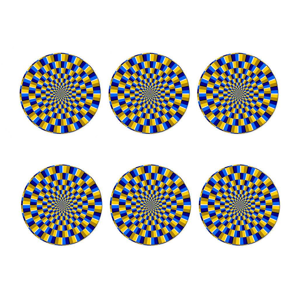 Dartboard Moving Optical Illusion Coaster Set