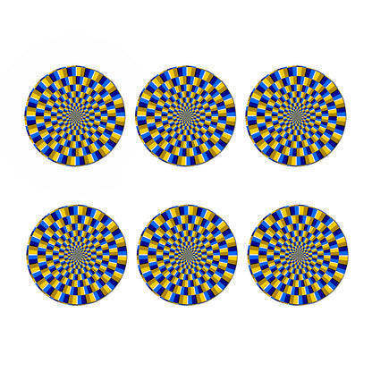 Dartboard Moving Optical Illusion Coaster Set
