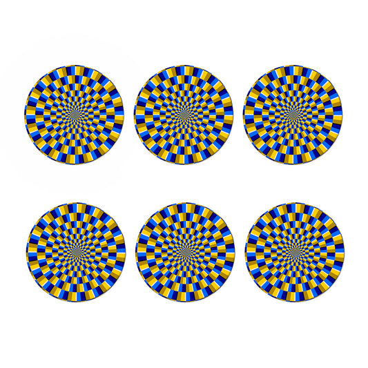 Dartboard Moving Optical Illusion Coaster Set