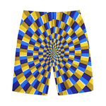 Dartboard Moving Optical Illusion Cotton Shorts