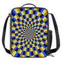 Dartboard Moving Optical Illusion Crossbody Lunch Bag