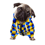 Dartboard Moving Optical Illusion Dog Zip Up Hoodie