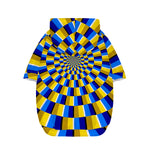 Dartboard Moving Optical Illusion Dog Zip Up Hoodie
