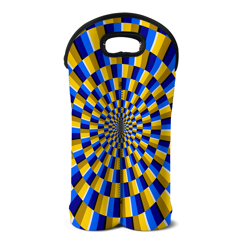 Dartboard Moving Optical Illusion Double Neoprene Wine Tote