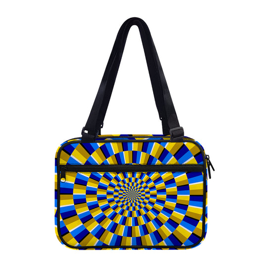 Dartboard Moving Optical Illusion Double Strap Bible Bag