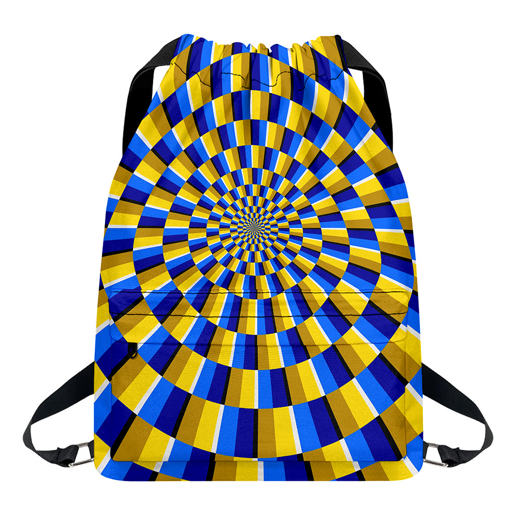 Dartboard Moving Optical Illusion Drawstring Backpack