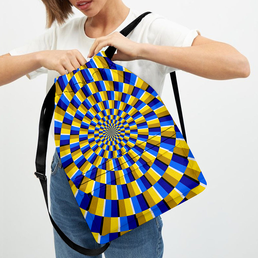 Dartboard Moving Optical Illusion Drawstring Backpack