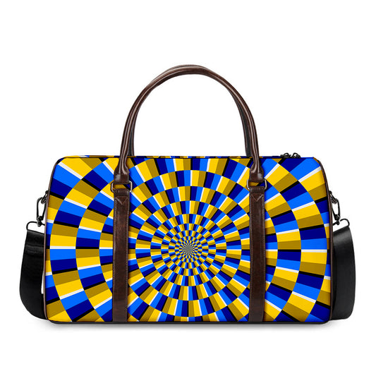 Dartboard Moving Optical Illusion Duffle Bag