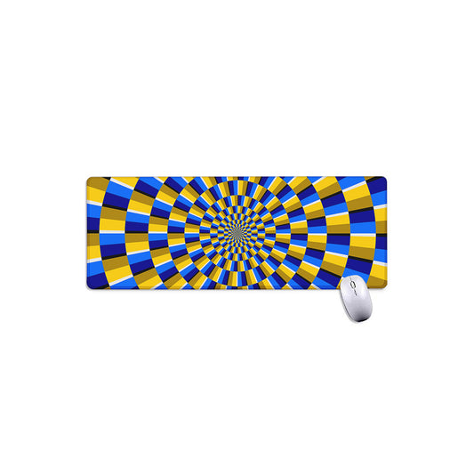 Dartboard Moving Optical Illusion Extended Mouse Pad