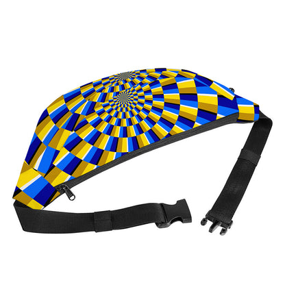 Dartboard Moving Optical Illusion Fanny Pack
