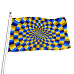 Dartboard Moving Optical Illusion Flag