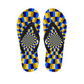 Dartboard Moving Optical Illusion Flip Flops
