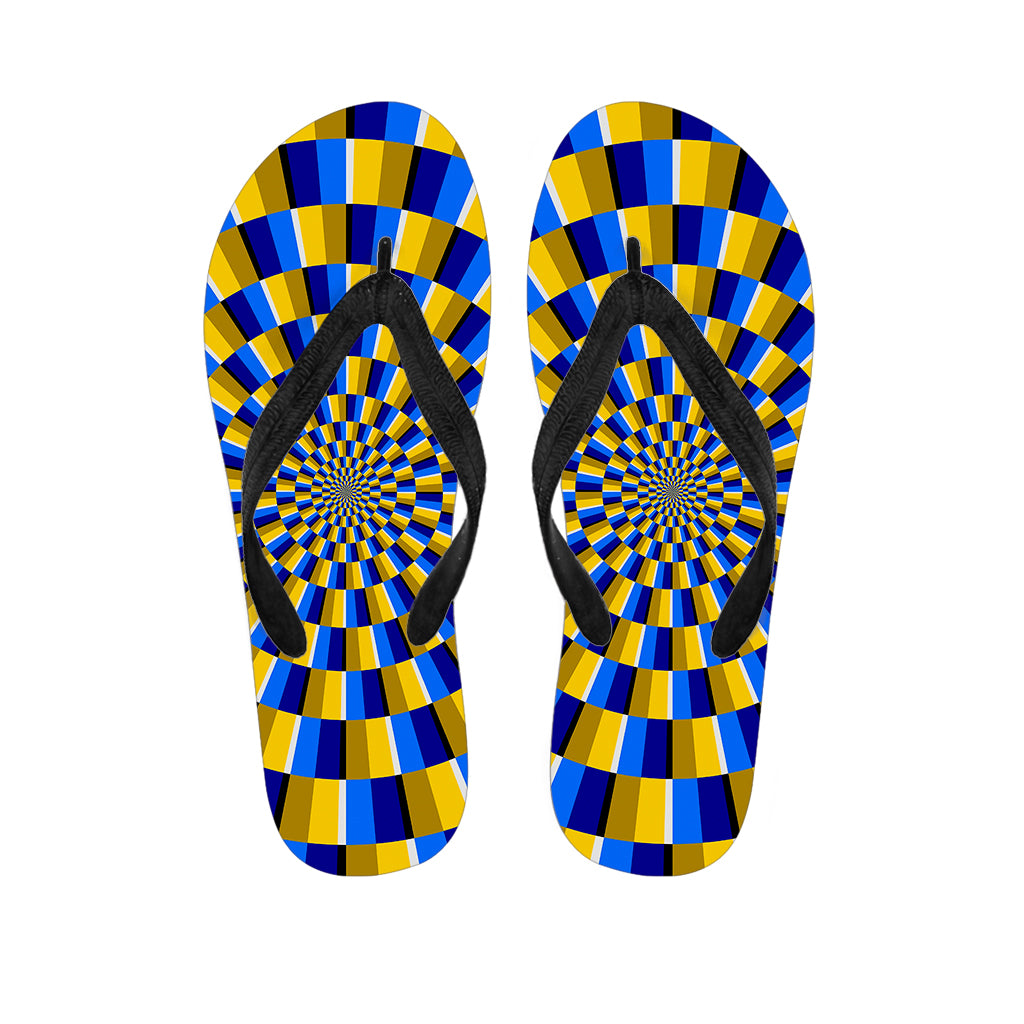Dartboard Moving Optical Illusion Flip Flops