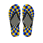 Dartboard Moving Optical Illusion Flip Flops