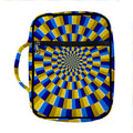 Dartboard Moving Optical Illusion Front Pocket Bible Bag