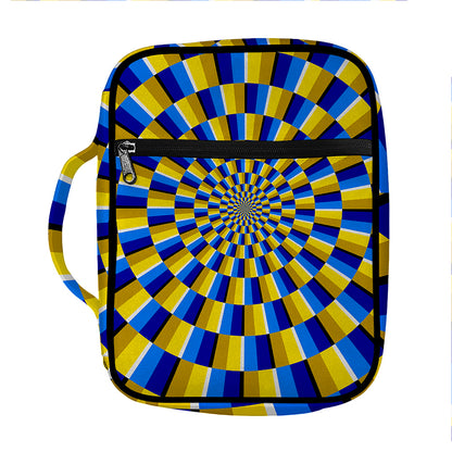 Dartboard Moving Optical Illusion Front Pocket Bible Bag