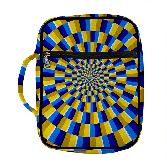 Dartboard Moving Optical Illusion Front Pocket Bible Bag