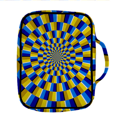 Dartboard Moving Optical Illusion Front Pocket Bible Bag
