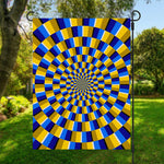 Dartboard Moving Optical Illusion Garden Flag