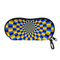 Dartboard Moving Optical Illusion Glasses Case