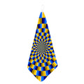 Dartboard Moving Optical Illusion Hand Towel