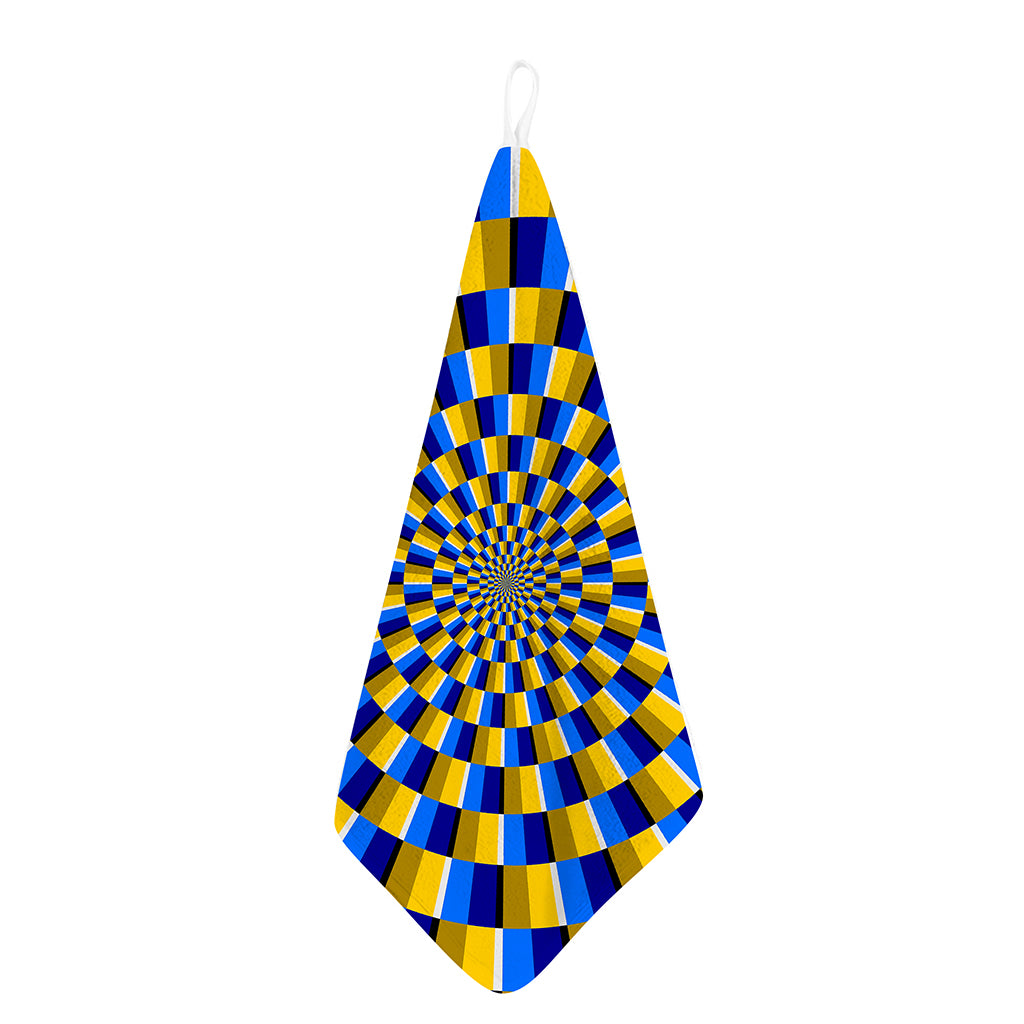 Dartboard Moving Optical Illusion Hand Towel
