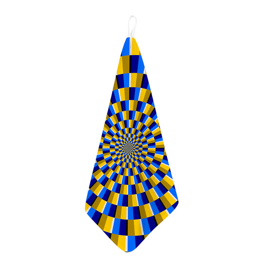 Dartboard Moving Optical Illusion Hand Towel