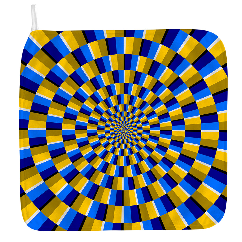 Dartboard Moving Optical Illusion Hand Towel