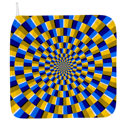 Dartboard Moving Optical Illusion Hand Towel