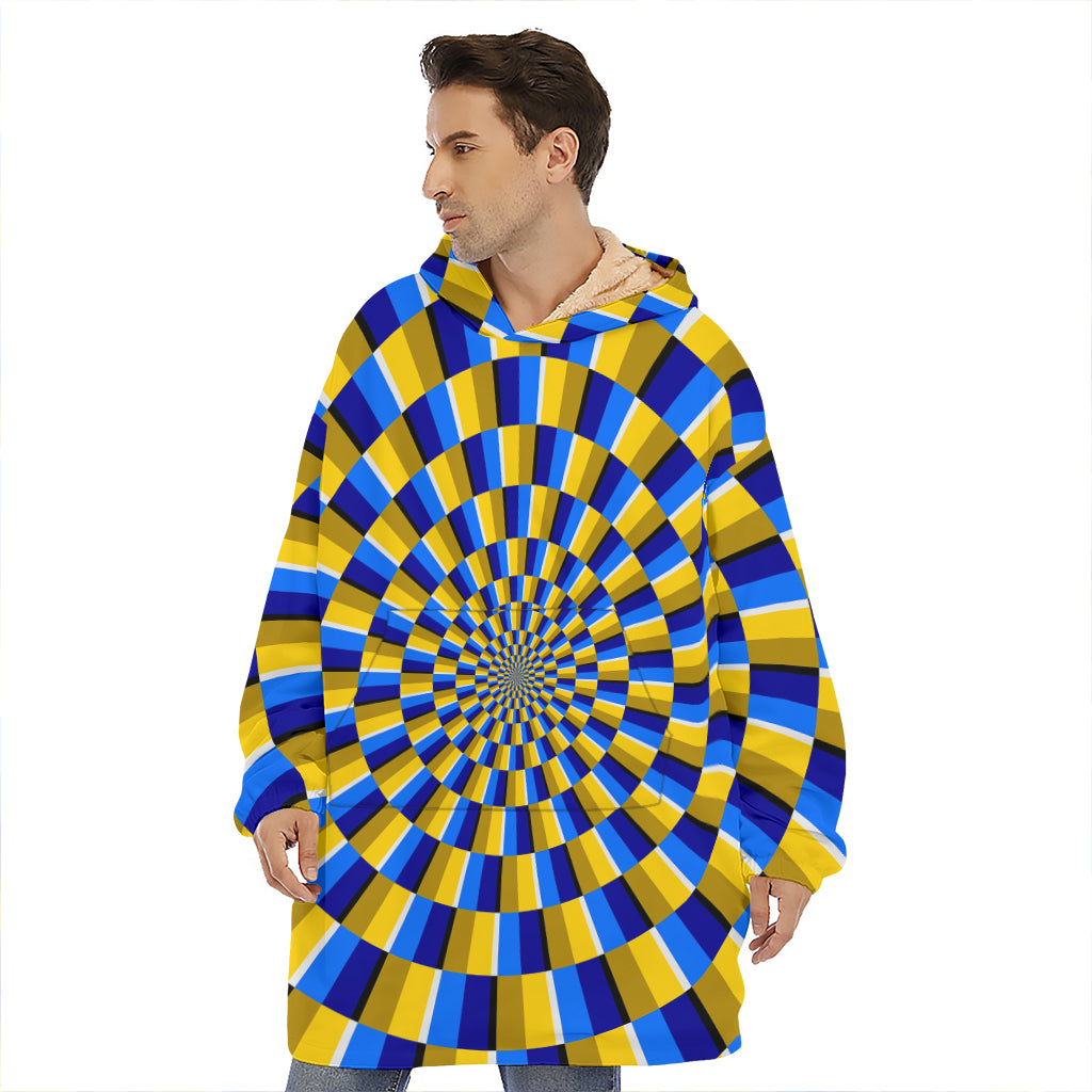 Dartboard Moving Optical Illusion Hoodie Blanket