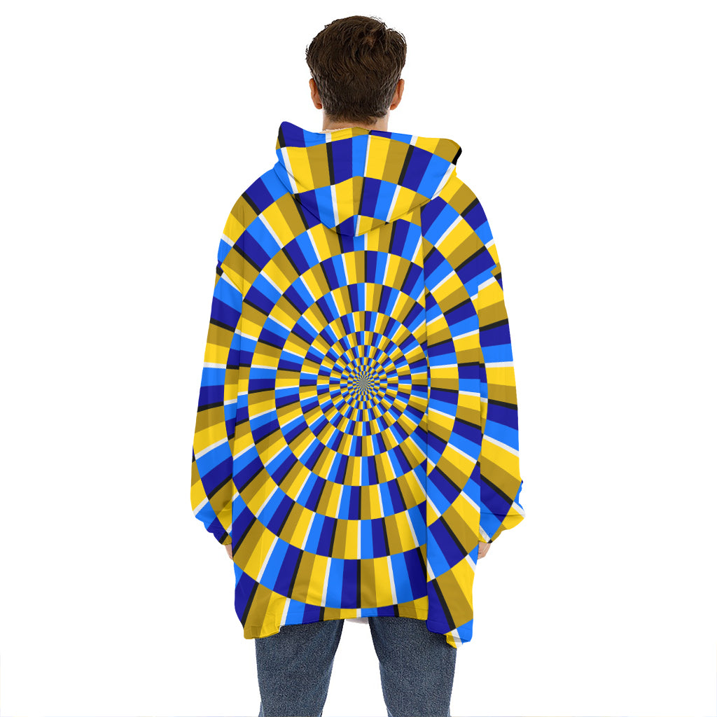 Dartboard Moving Optical Illusion Hoodie Blanket