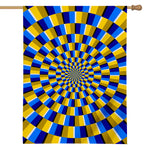 Dartboard Moving Optical Illusion House Flag