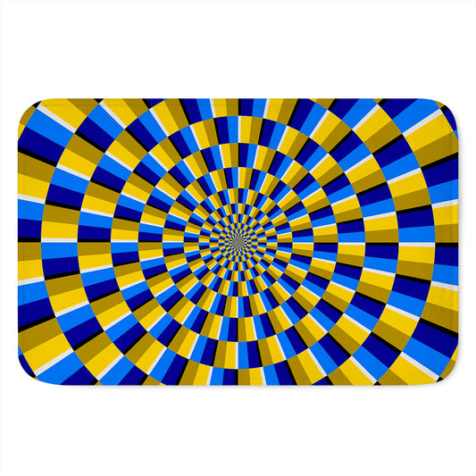 Dartboard Moving Optical Illusion Indoor Door Mat