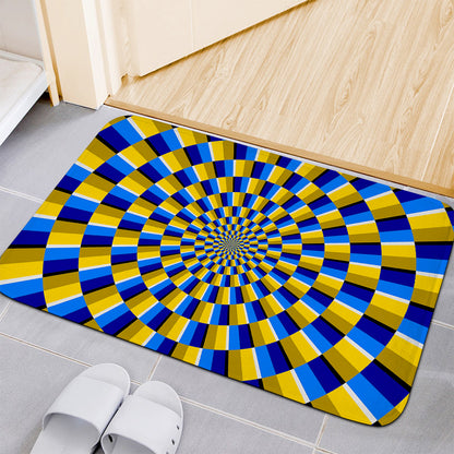 Dartboard Moving Optical Illusion Indoor Door Mat