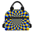 Dartboard Moving Optical Illusion Insulated Lunch Bag
