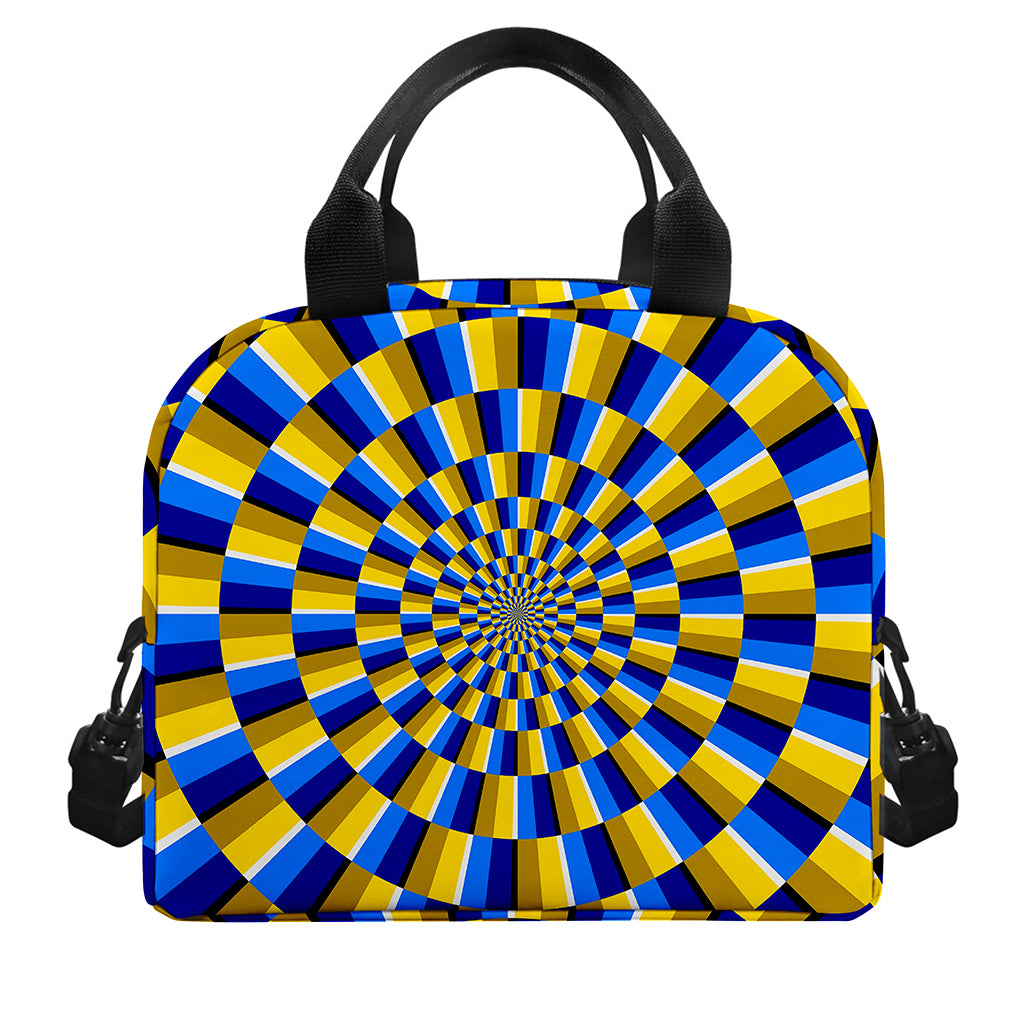 Dartboard Moving Optical Illusion Insulated Lunch Bag