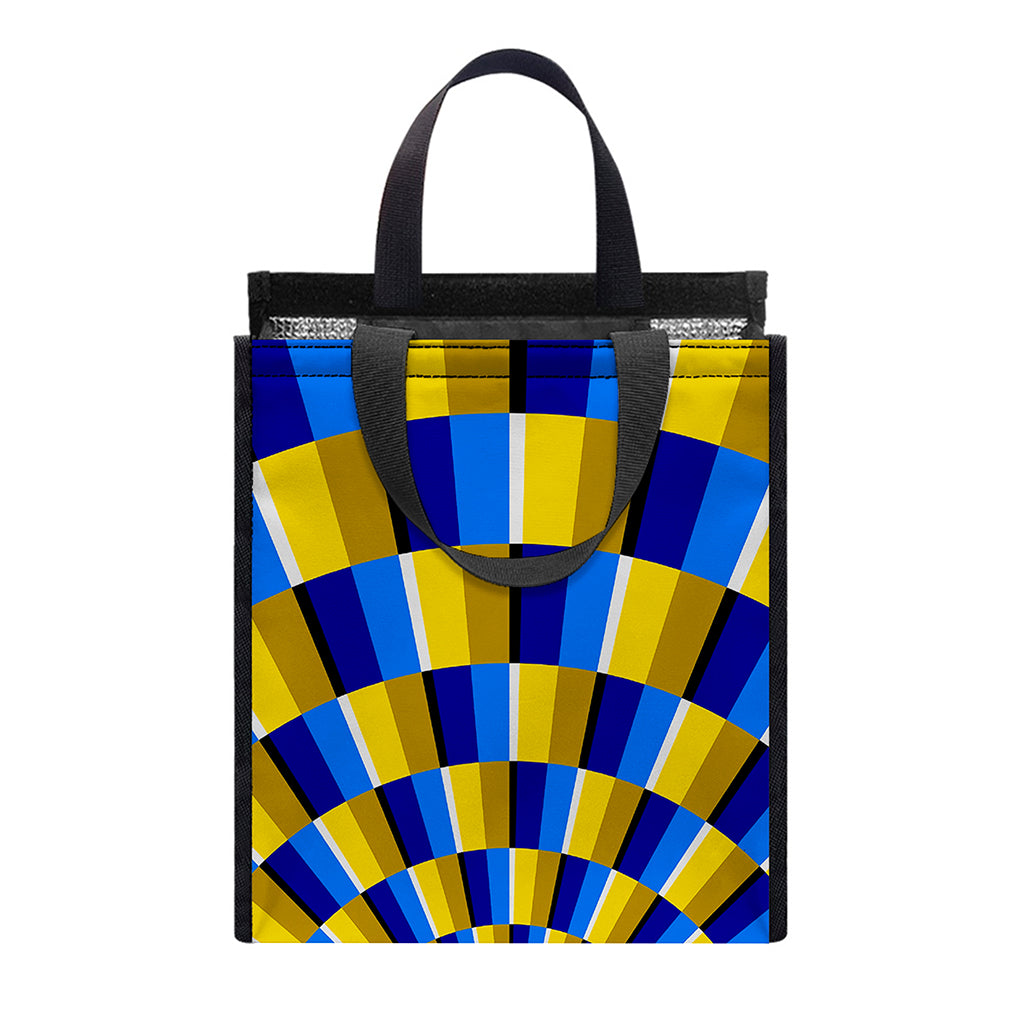 Dartboard Moving Optical Illusion Insulated Lunch Tote