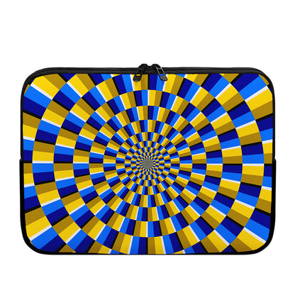 Dartboard Moving Optical Illusion Laptop Sleeve