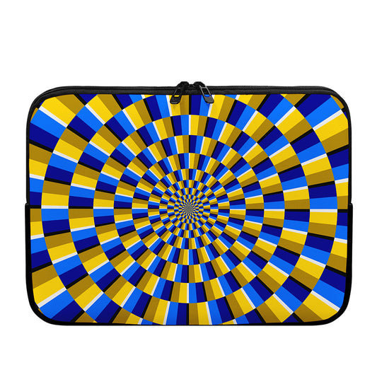Dartboard Moving Optical Illusion Laptop Sleeve