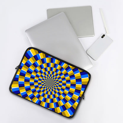 Dartboard Moving Optical Illusion Laptop Sleeve