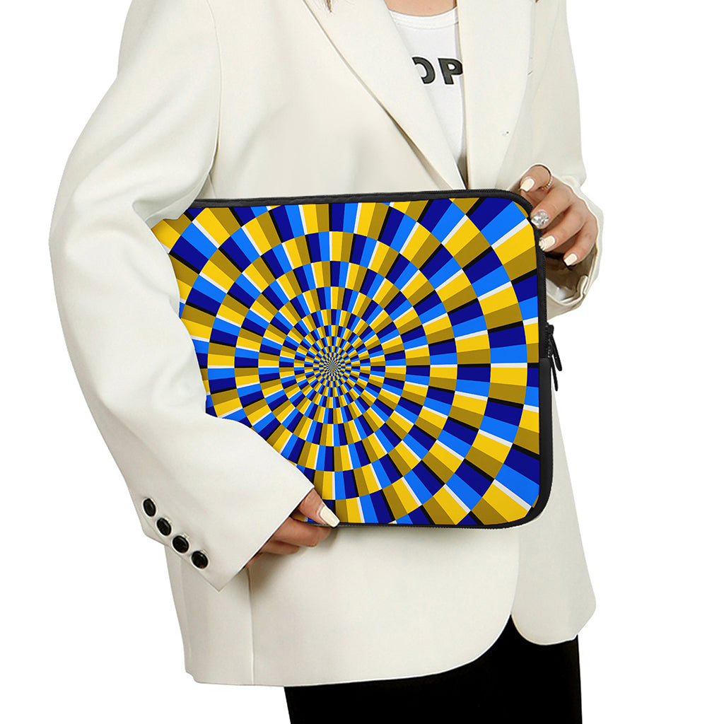 Dartboard Moving Optical Illusion Laptop Sleeve