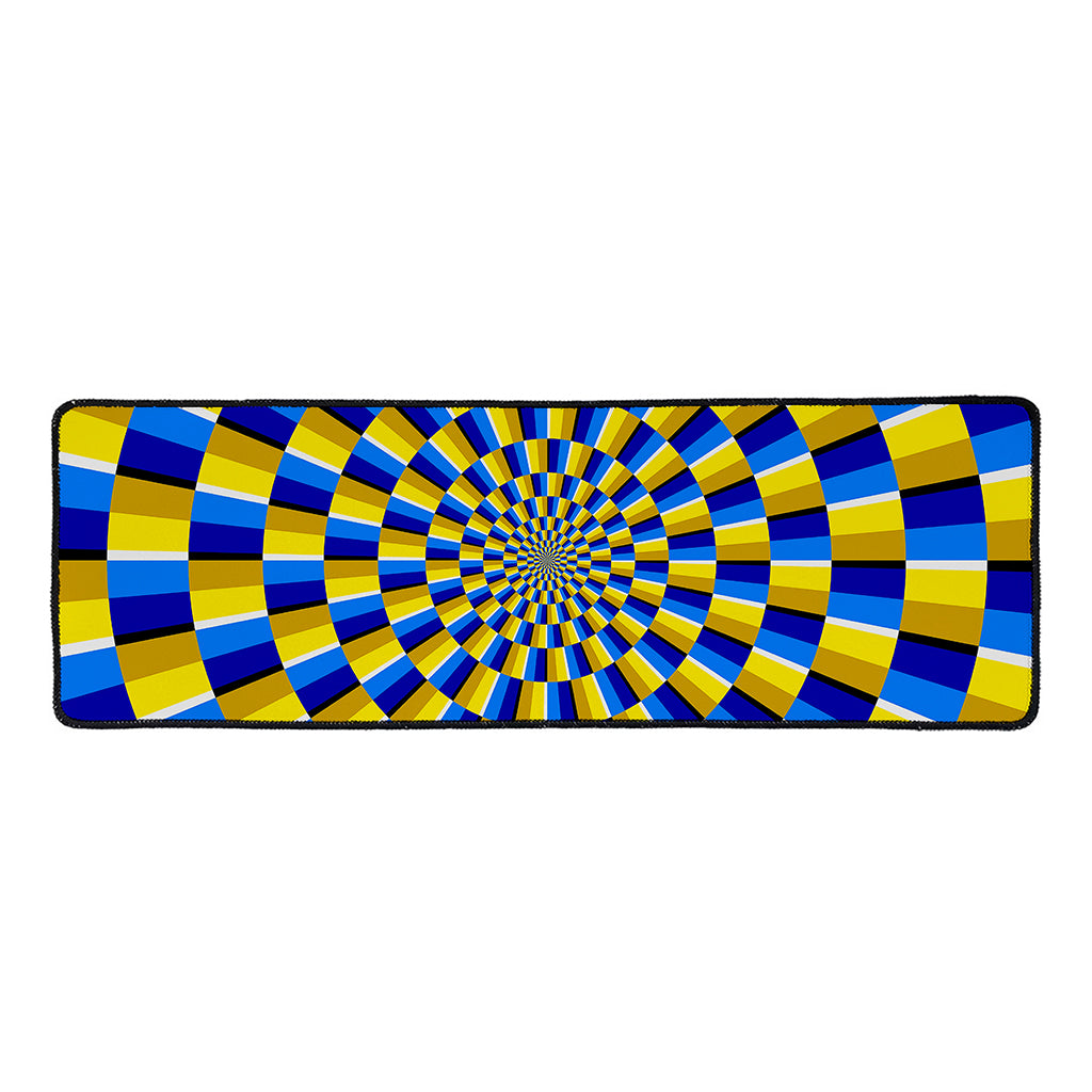 Dartboard Moving Optical Illusion Long Kitchen Mat