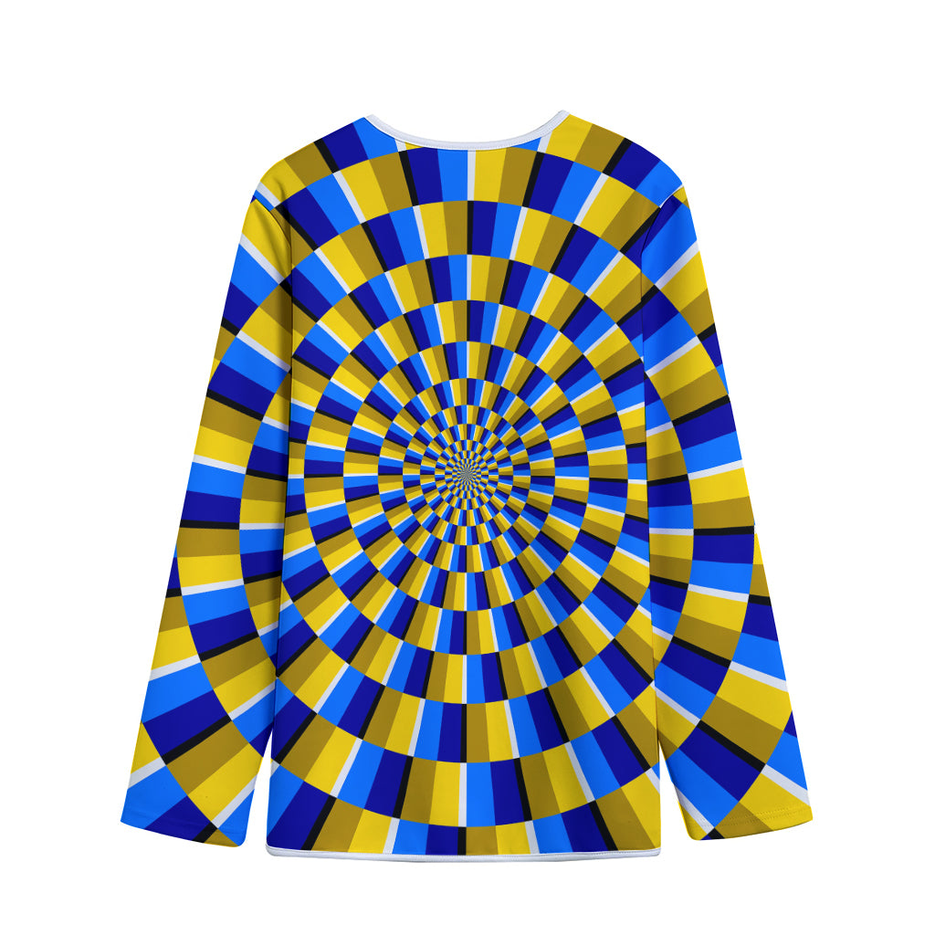 Dartboard Moving Optical Illusion Long Sleeve Short Coat